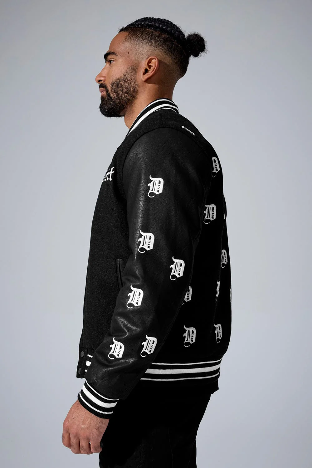 313 Varsity Jacket (Black) - Image 5