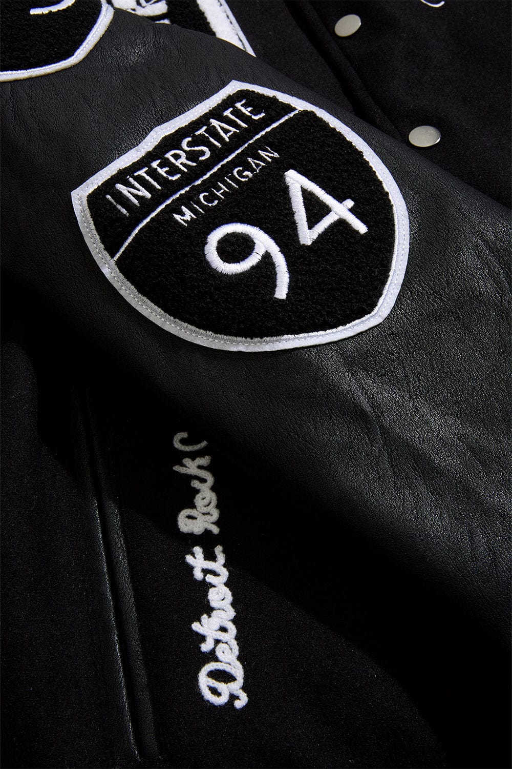 313 Varsity Jacket (Black) - Image 7