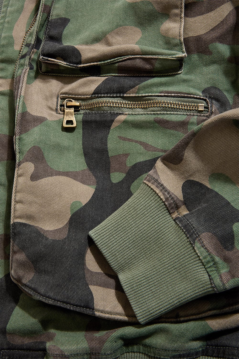 Camo Mercenary Bomber Jacket (Vintage Camo) - Image 4