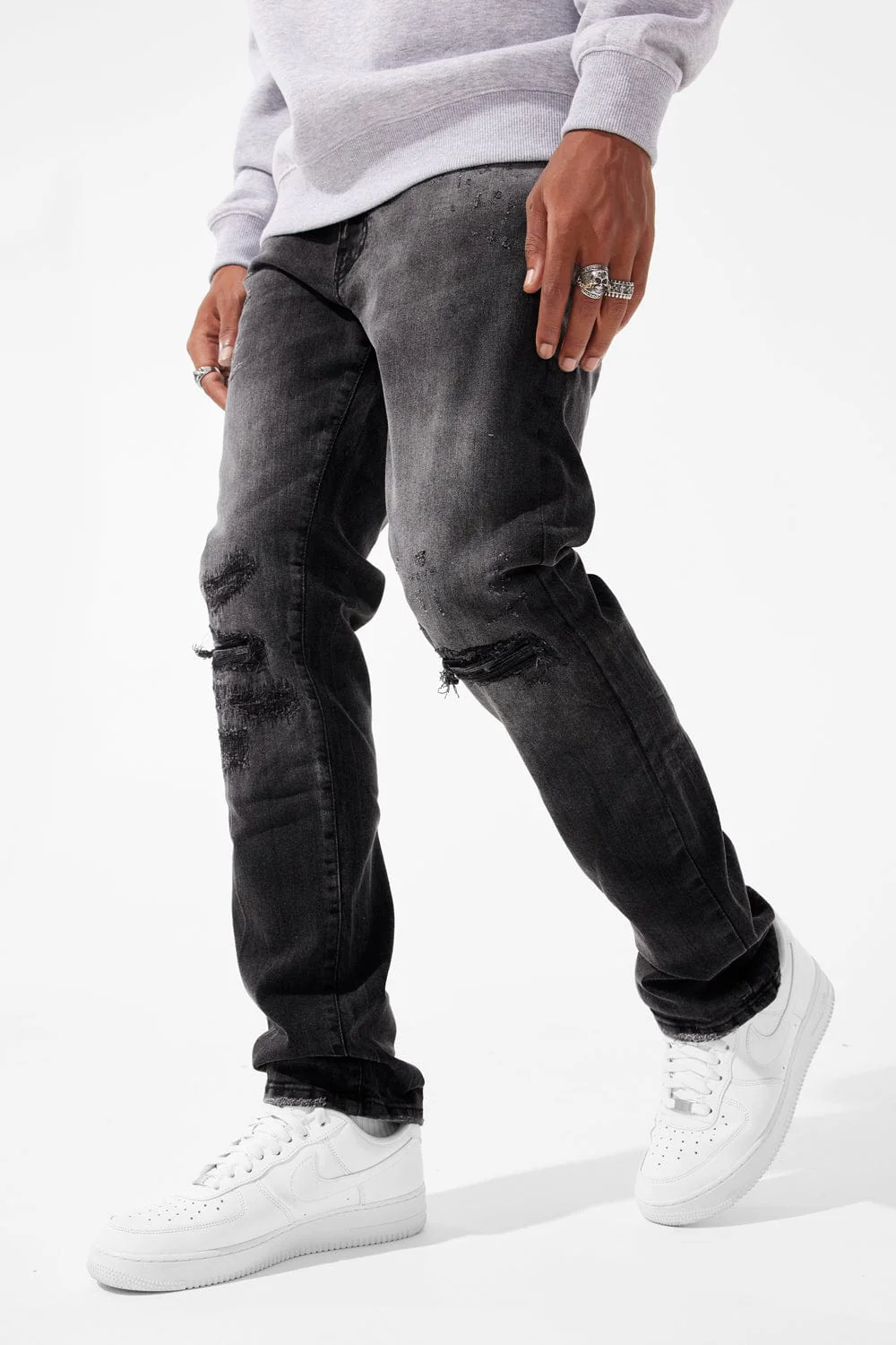 Straight Fit - Attitude Denim (Monochrome) - Collins Collection - Image 4