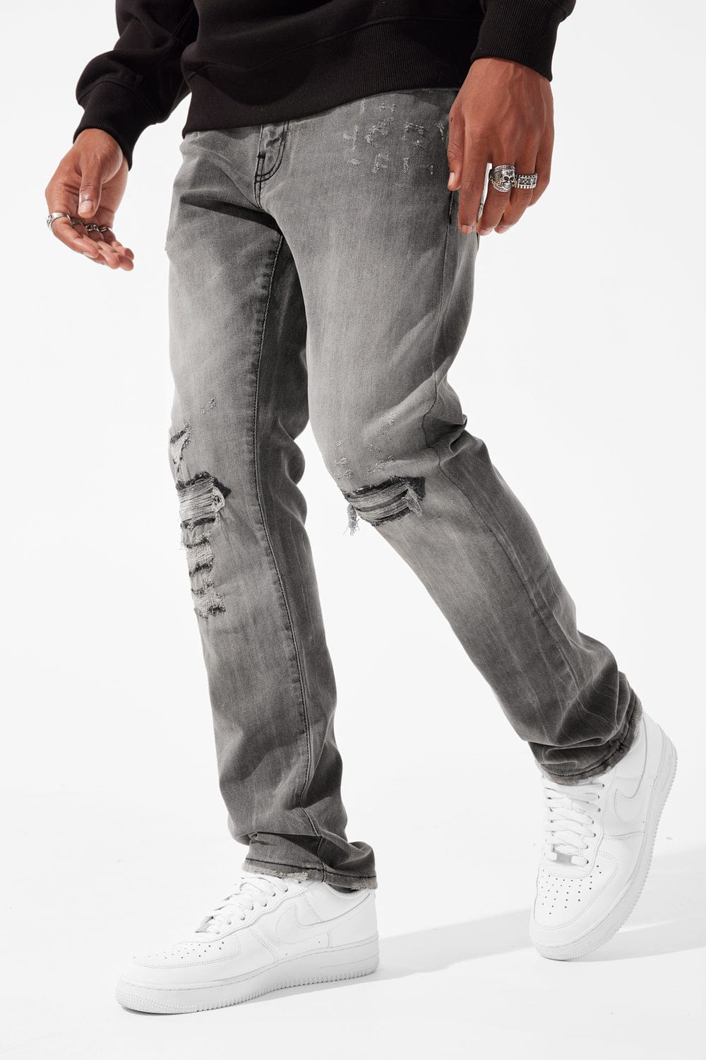 Straight Fit - Attitude Denim (Monochrome) - Collins Collection - Image 7