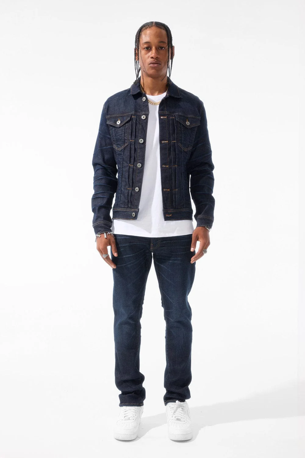 Straight Fit - Gaucho Denim (Dark Indigo) - Collins Collection - Image 3