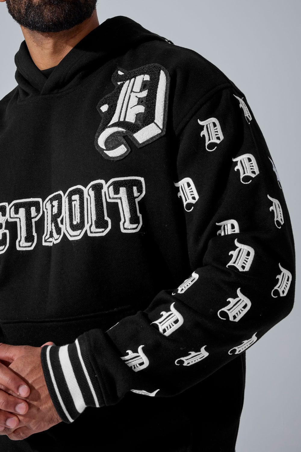 D-Town Pullover Hoodie (Black) - Image 4