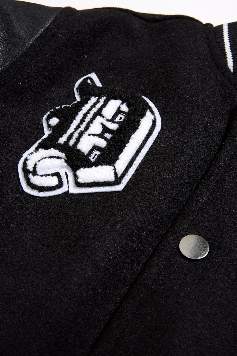 Kids 313 Varsity Jacket (Black) - Image 5