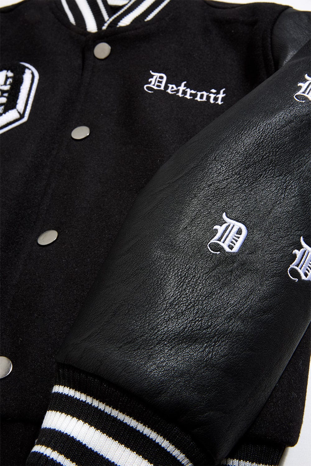 Kids 313 Varsity Jacket (Black) - Image 6