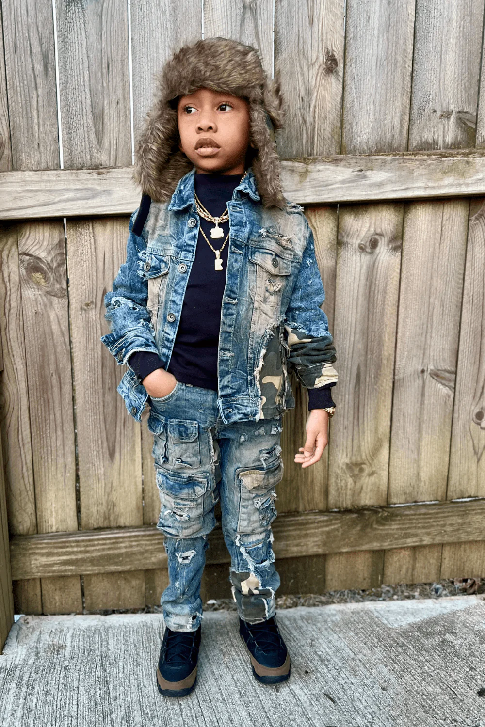 Kids Devotion Denim (Woodland) - Image 3