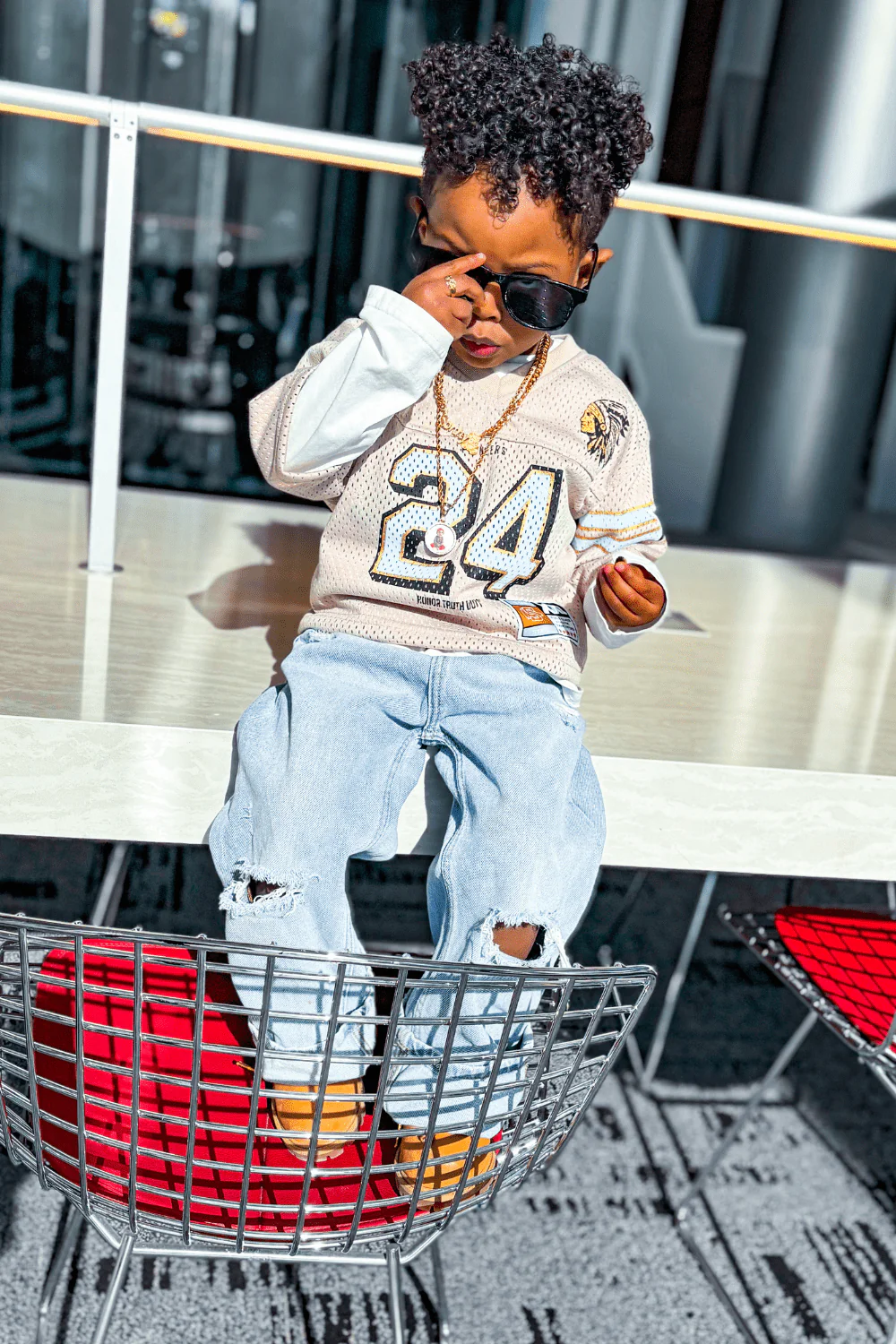 Kids Pioneer Football Jersey (Cream) - Image 11