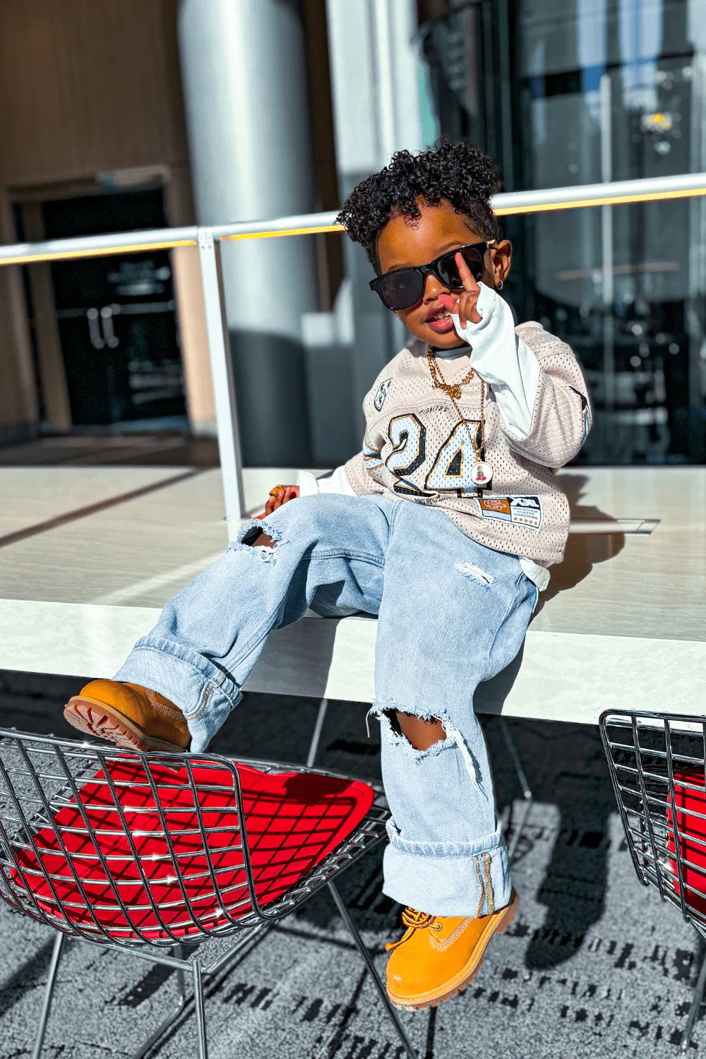 Kids Pioneer Football Jersey (Cream) - Image 13