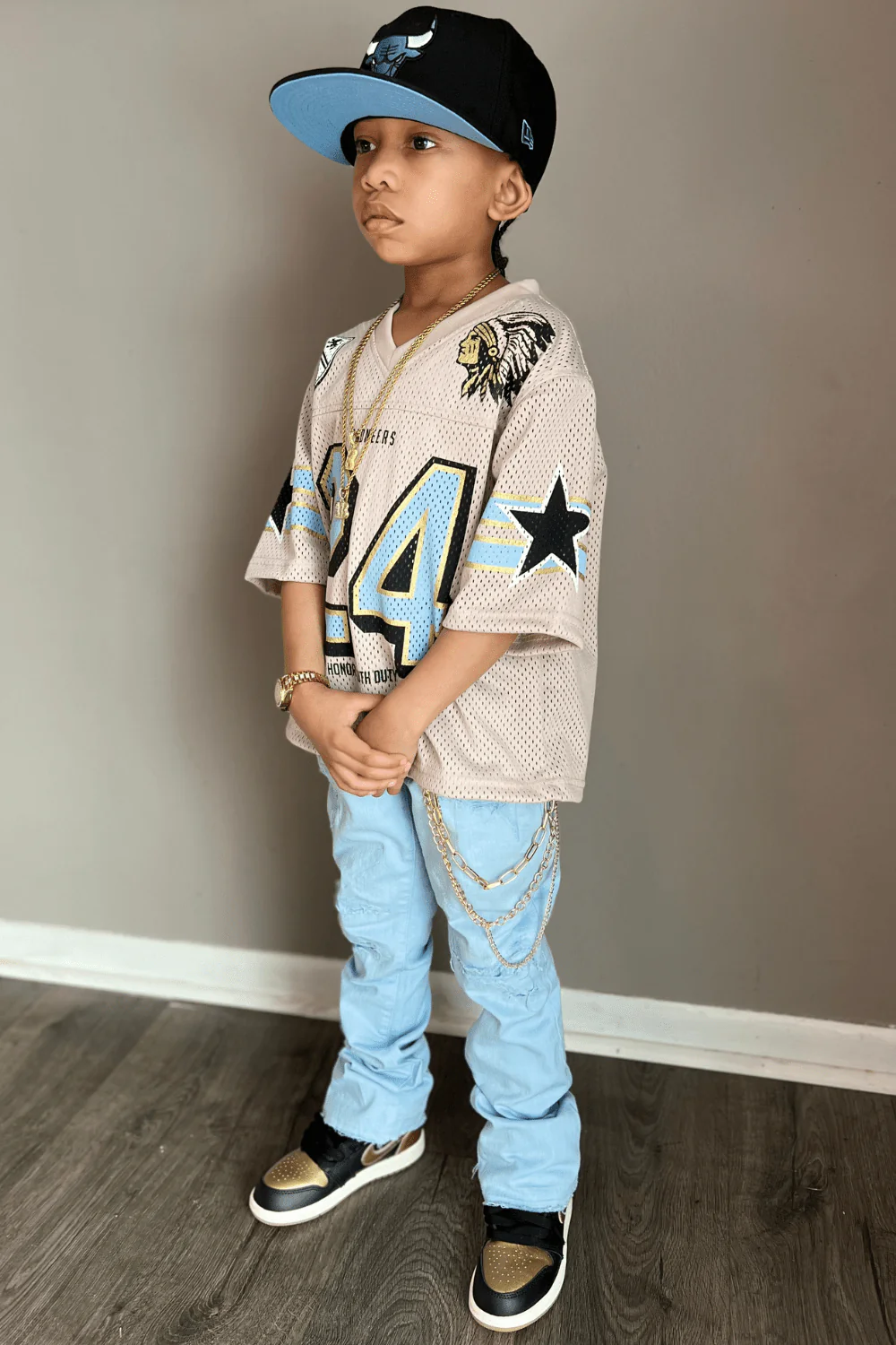 Kids Pioneer Football Jersey (Cream) - Image 14