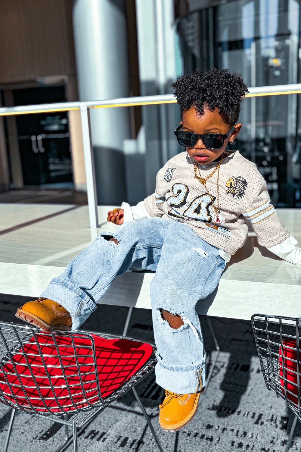 Kids Pioneer Football Jersey (Cream) - Image 15