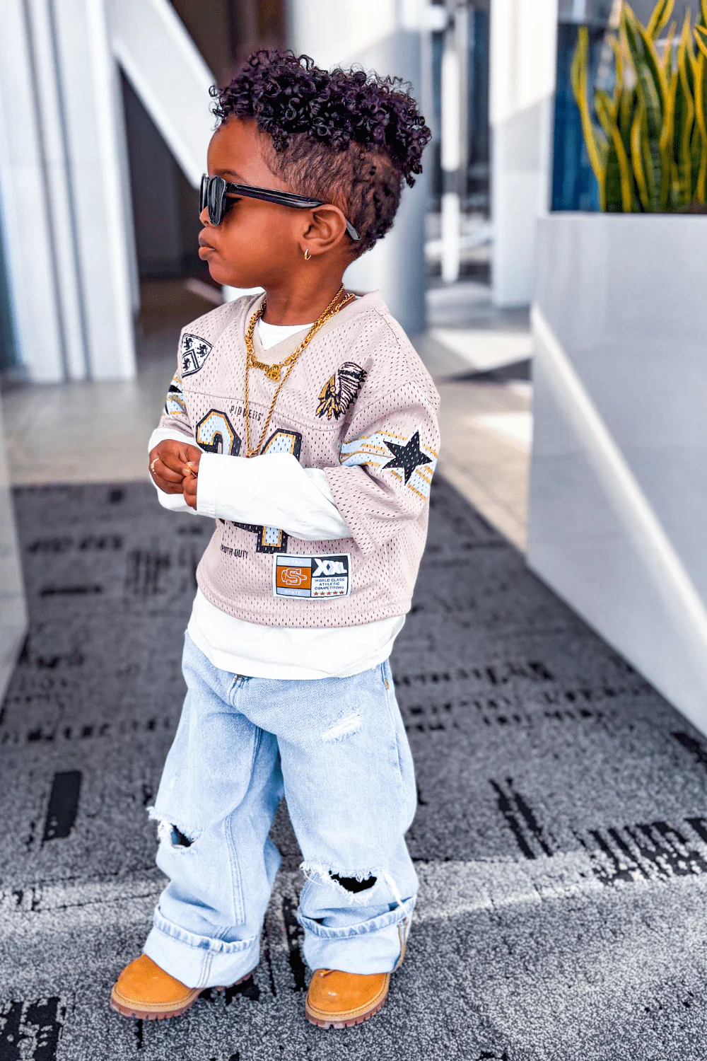 Kids Pioneer Football Jersey (Cream) - Image 16