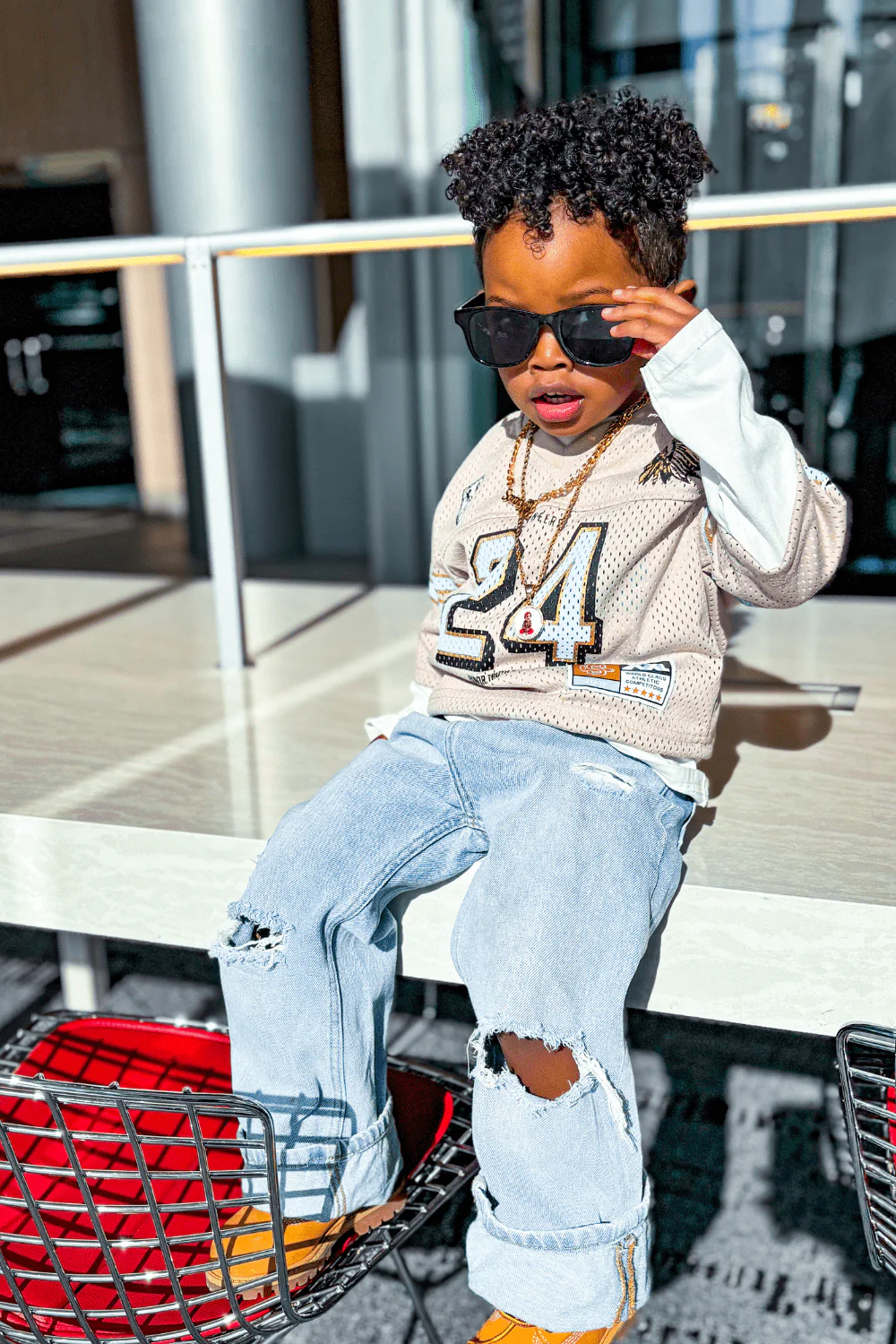 Kids Pioneer Football Jersey (Cream) - Image 17