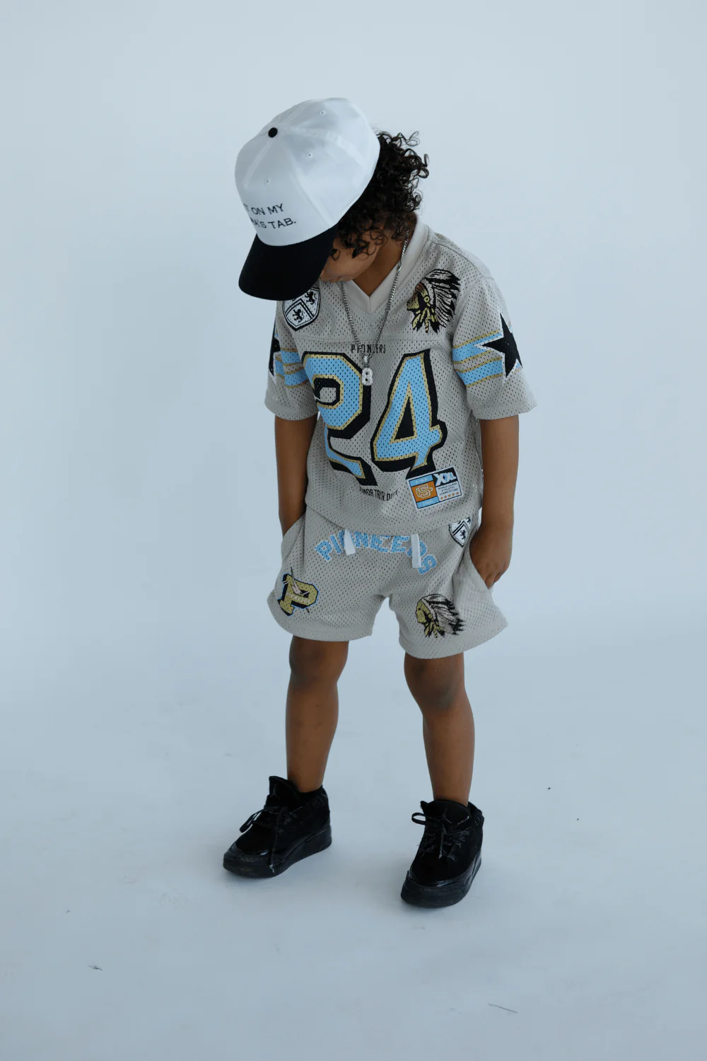 Kids Pioneer Football Jersey (Cream) - Image 18
