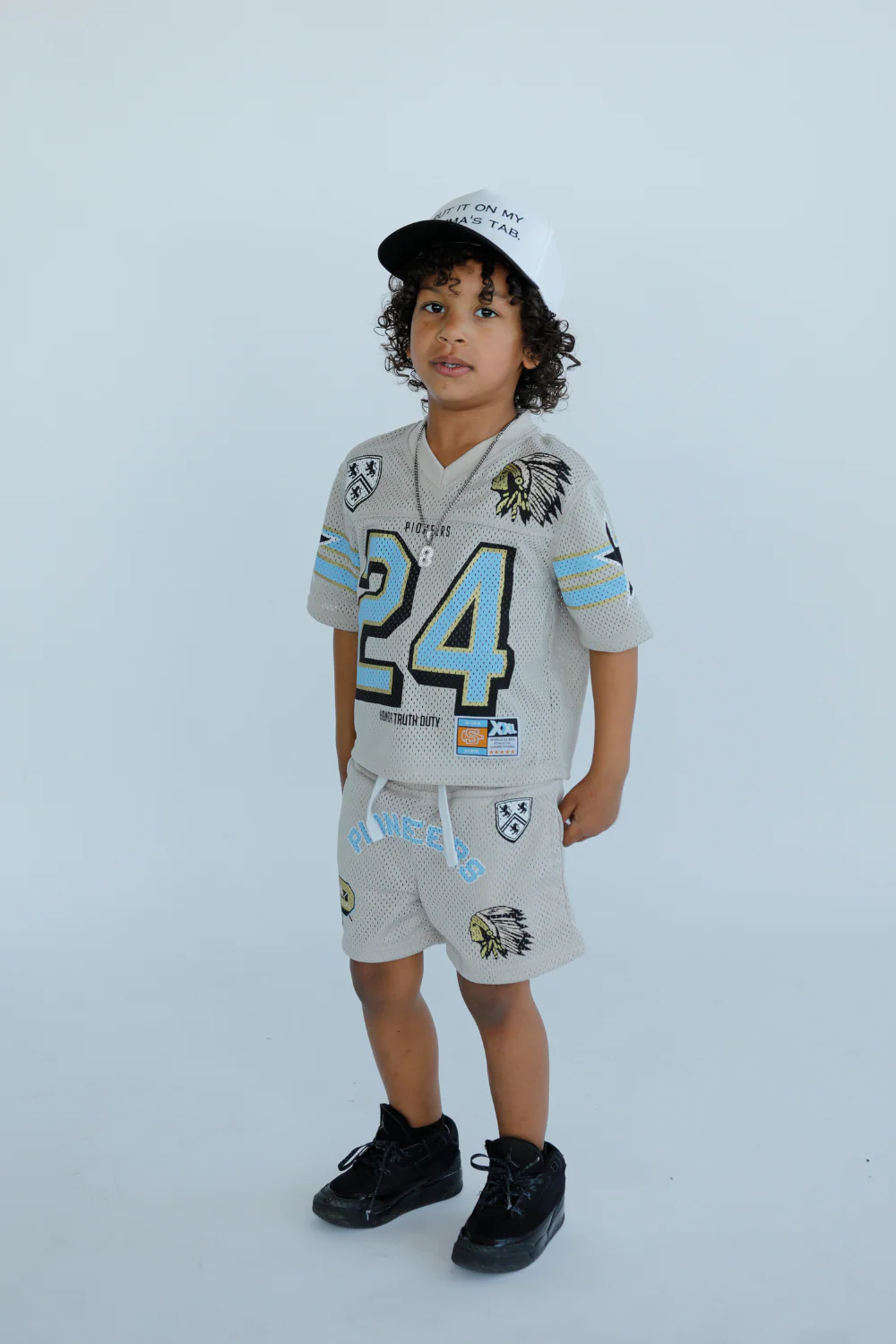 Kids Pioneer Football Jersey (Cream) - Image 19