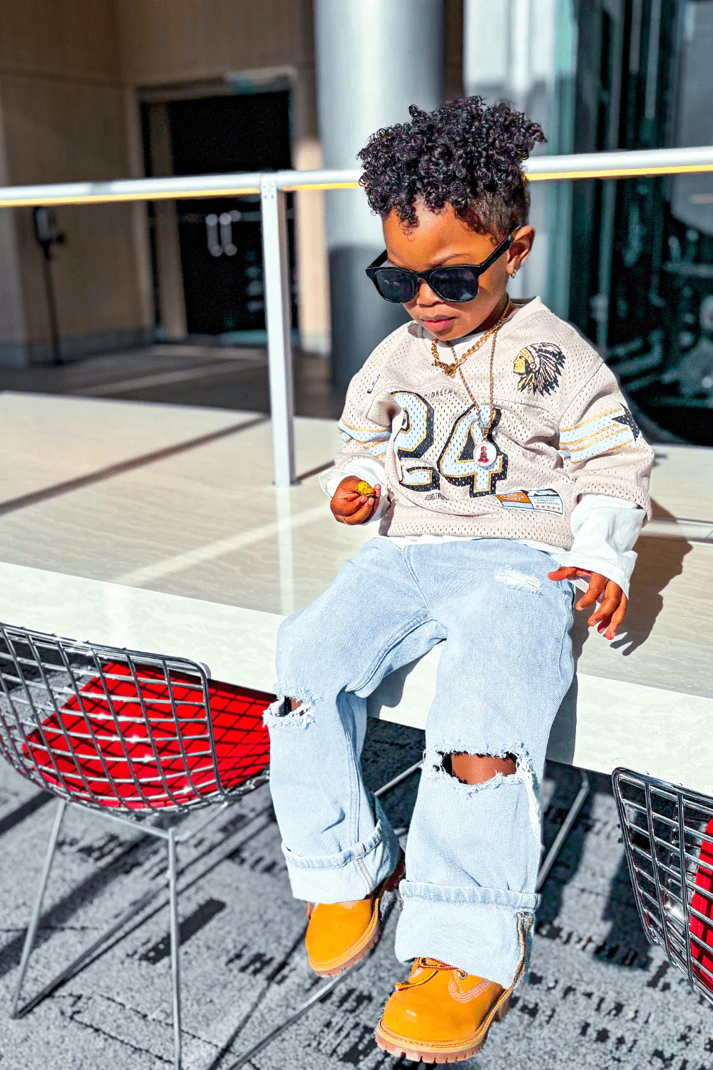 Kids Pioneer Football Jersey (Cream) - Image 8