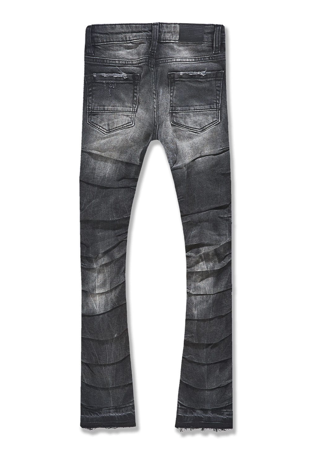 Kids Stacked Ripple Effect Denim (Black Shadow) - Image 4