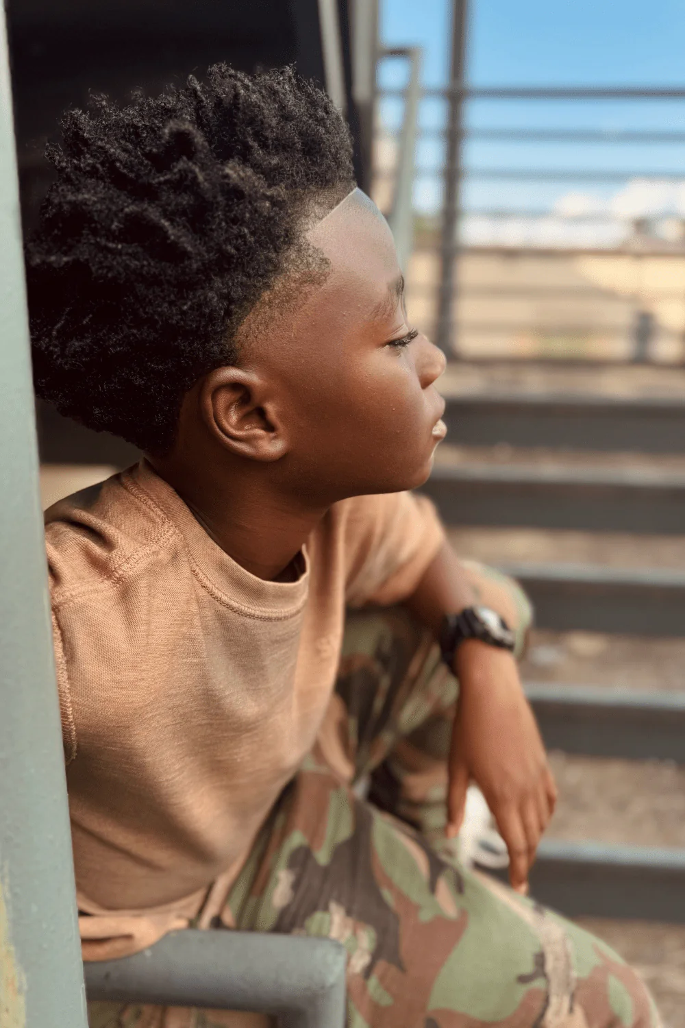 Kids Stacked Tribeca Twill Pants (Vintage Camo) - Image 3