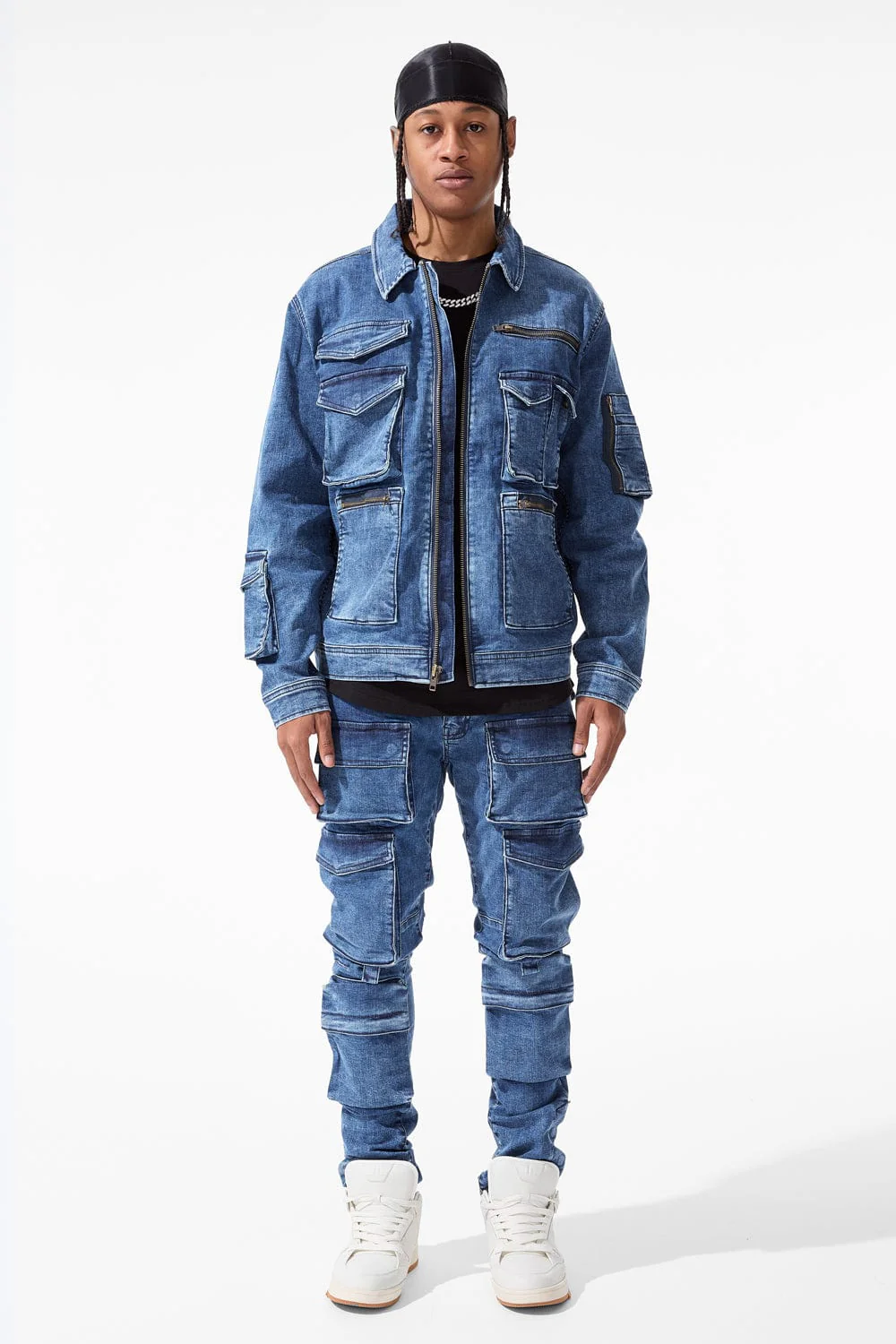 Legion Denim Trucker Jacket (Dark Indigo) - Image 3