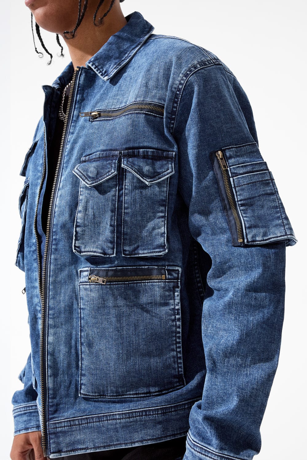 Legion Denim Trucker Jacket (Dark Indigo) - Image 4