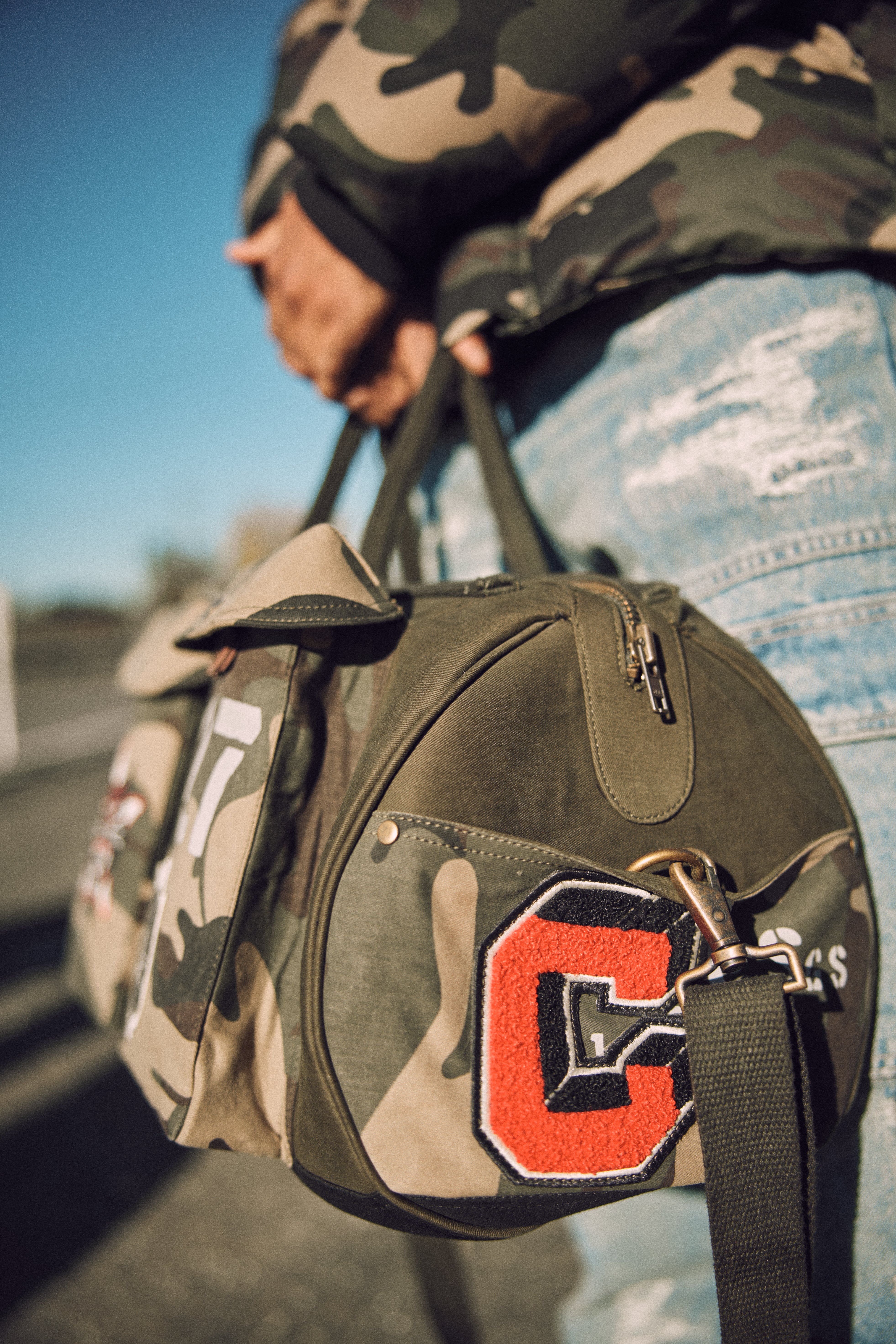 Purple Heart Duffle Bag (Woodland) - Image 12