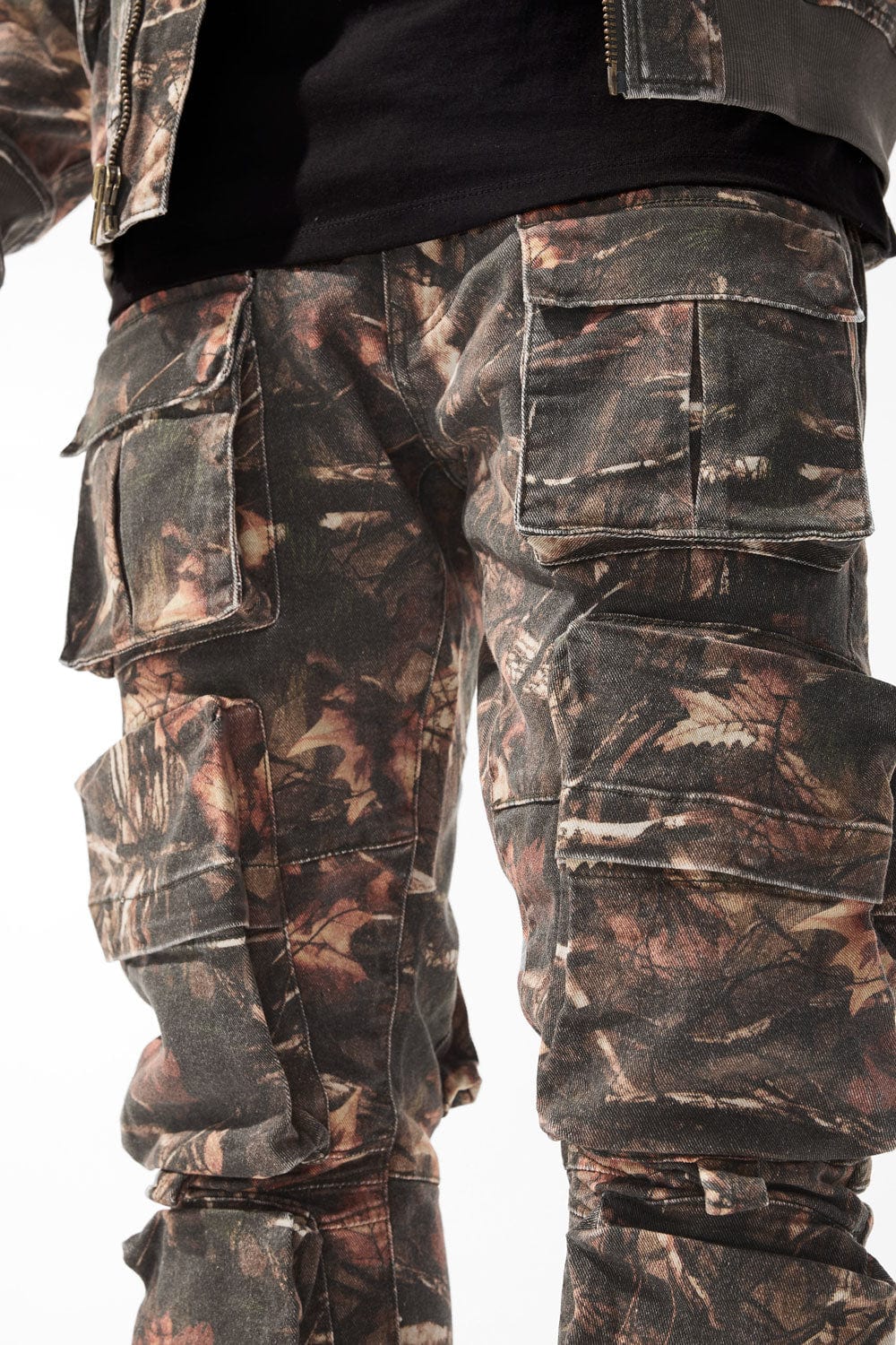 Slim Taper Fit - Camo Mercenary Denim (Timber Shade) - Sean Collection - Image 4