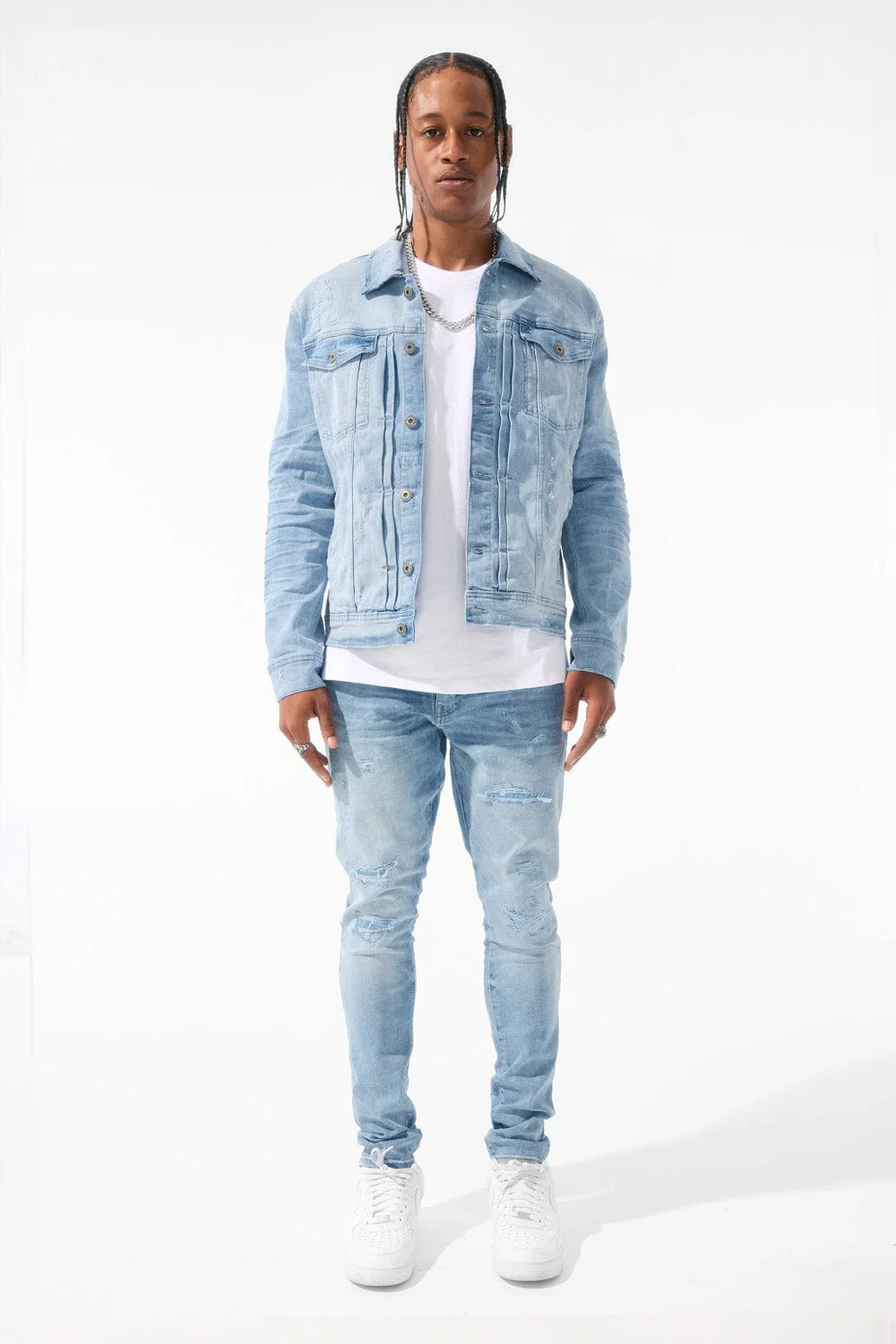 Slim Taper Fit - Meadowlands Denim (Azure) - Sean Collection - Image 3