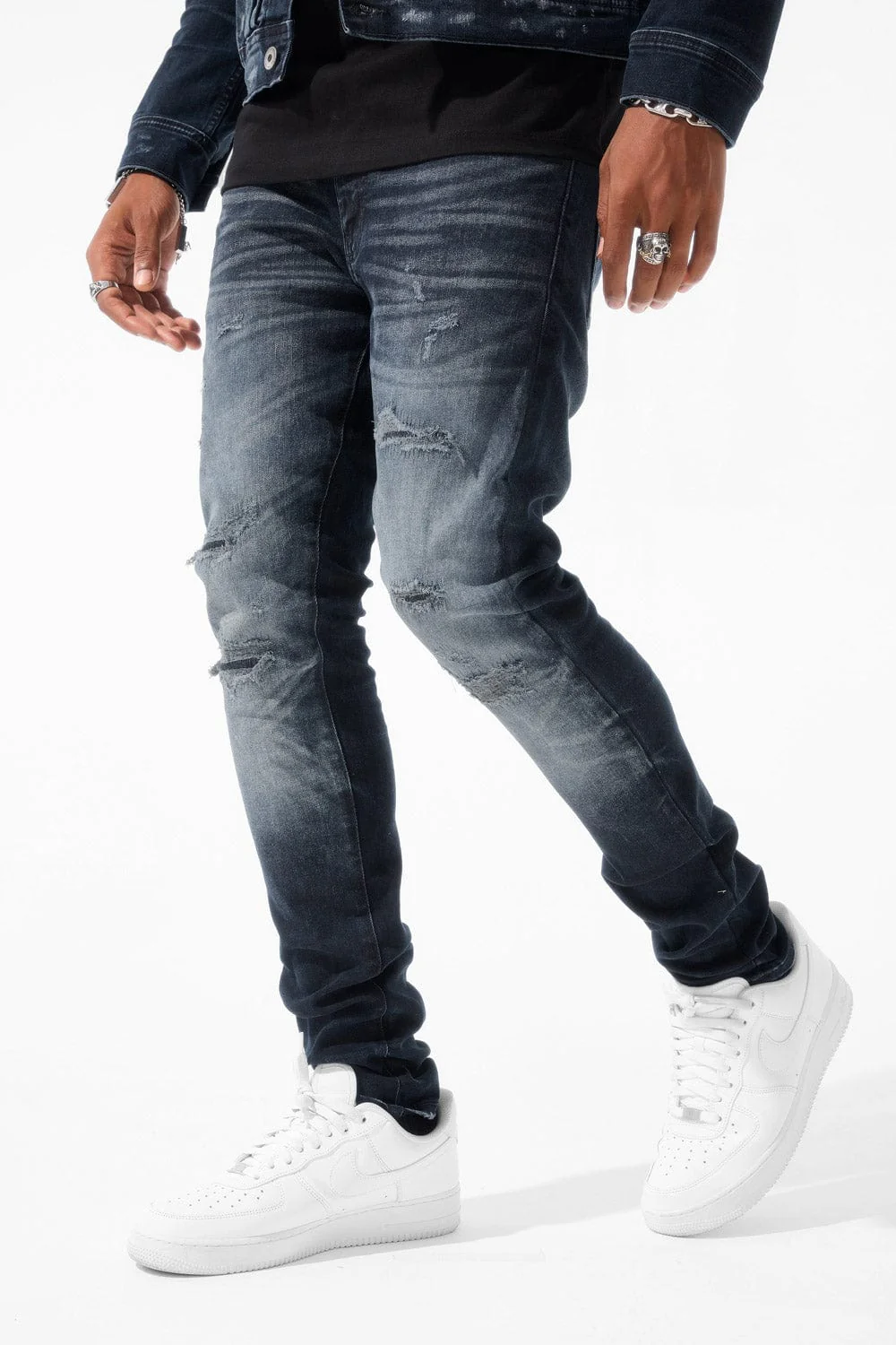 Slim Taper Fit - Meadowlands Denim (Azure) - Sean Collection - Image 5