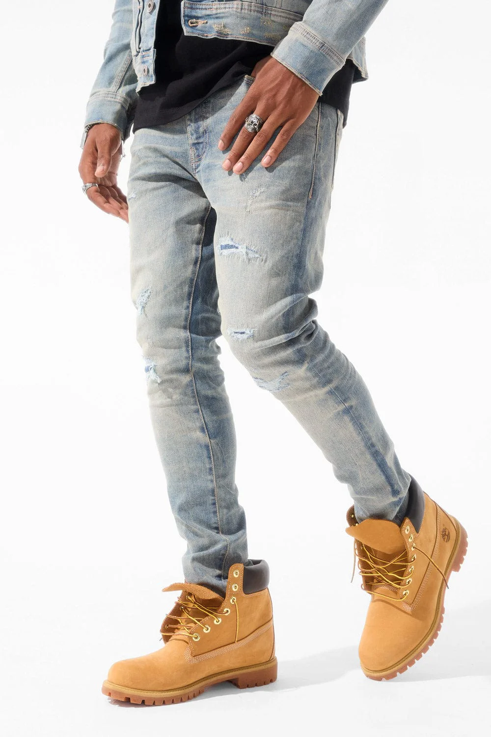 Slim Taper Fit - Meadowlands Denim (Azure) - Sean Collection - Image 9