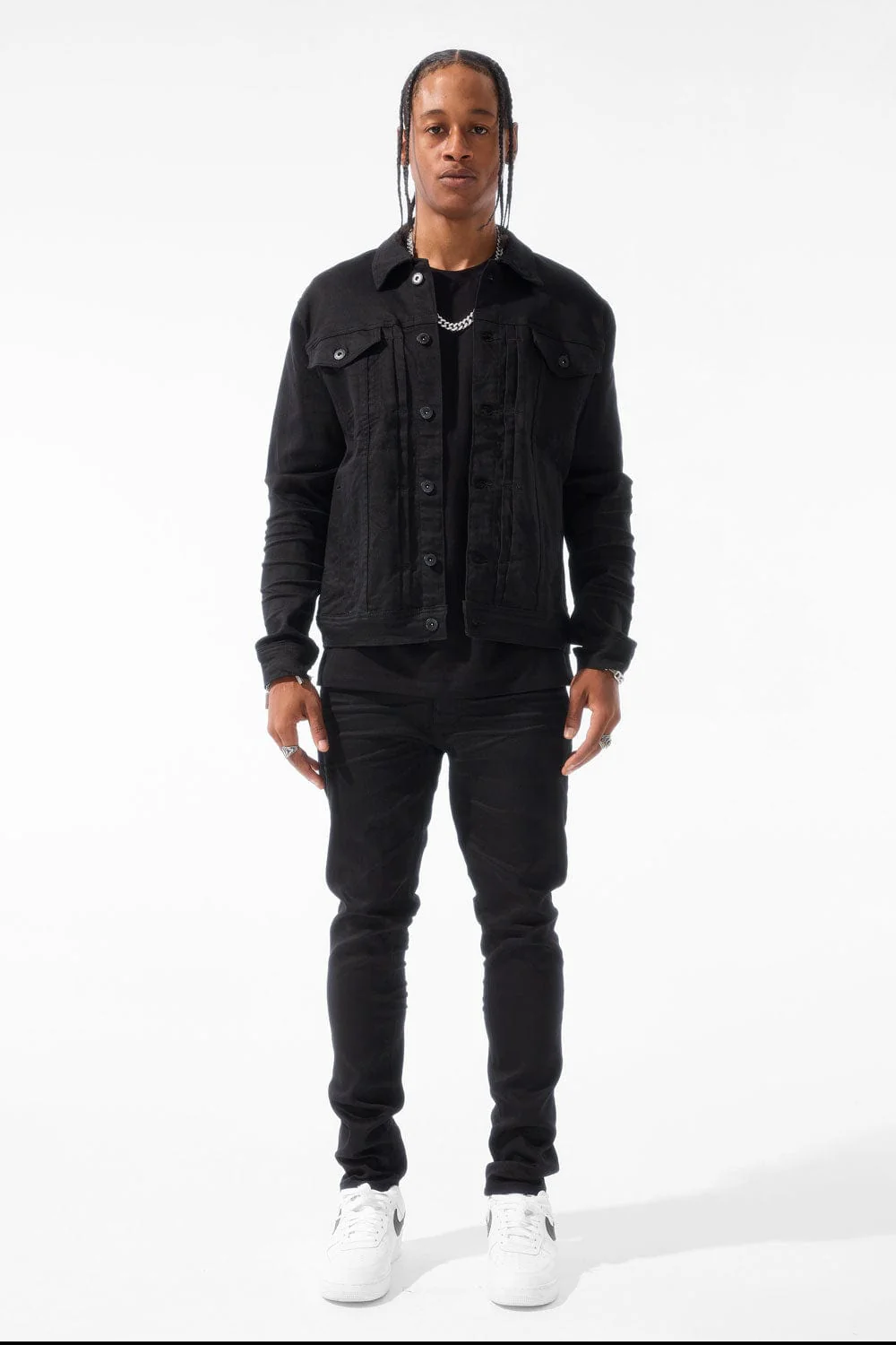 Slim Taper Fit - Obsidian Denim (Black) - Sean Collection - Image 10