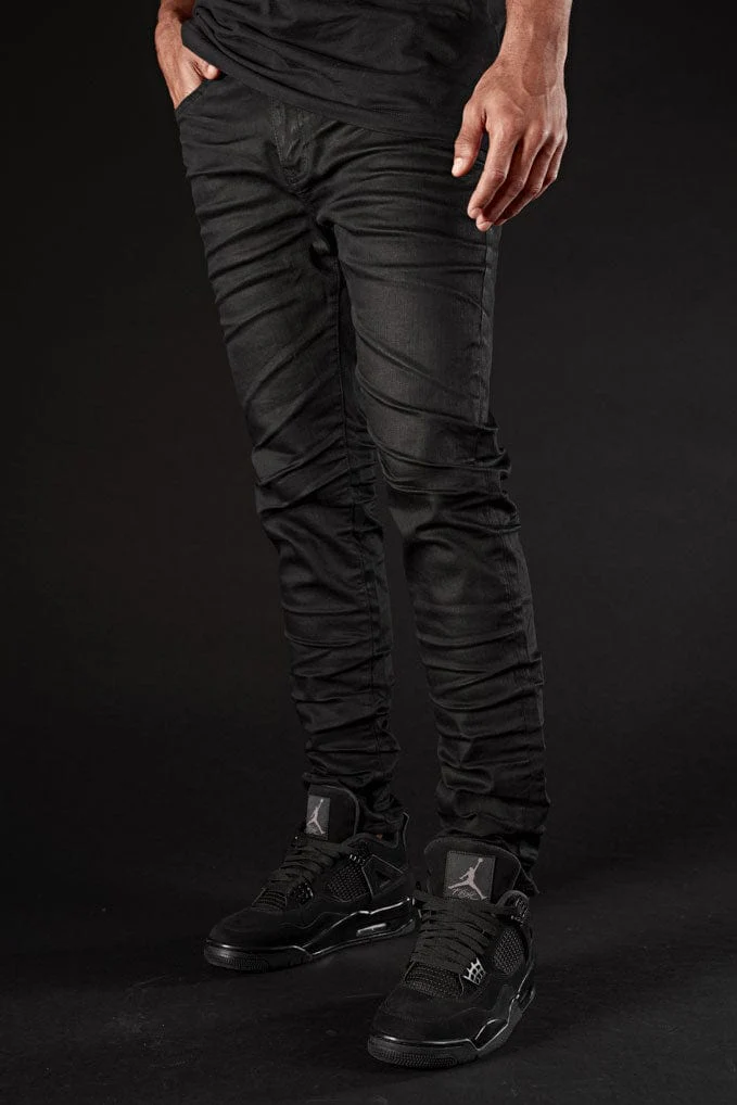 Slim Taper Fit - Obsidian Denim (Black) - Sean Collection - Image 4
