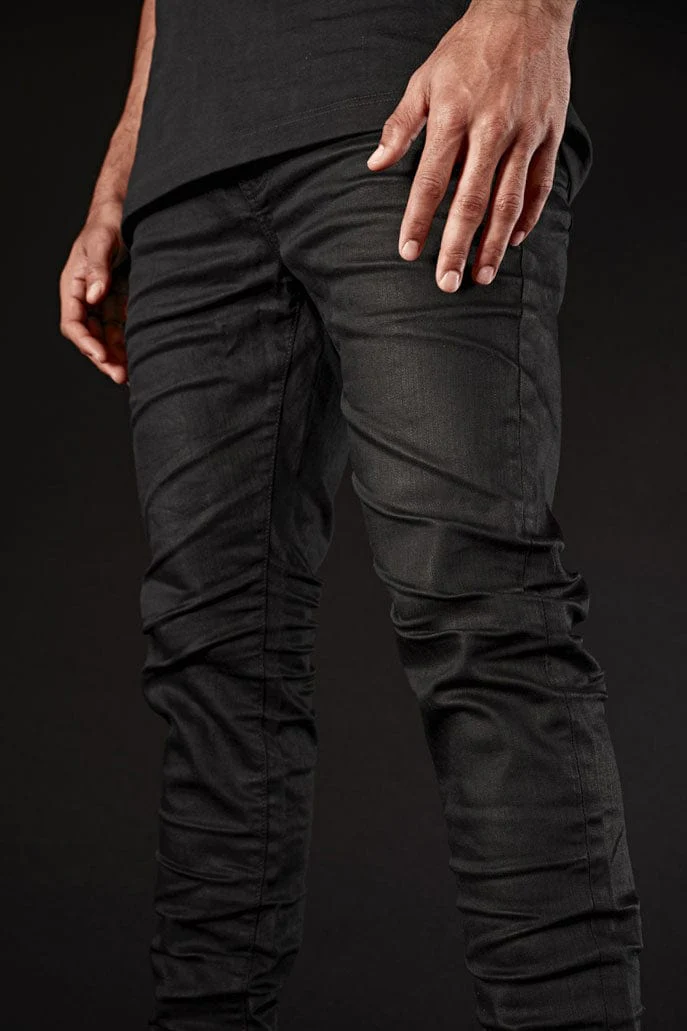 Slim Taper Fit - Obsidian Denim (Black) - Sean Collection - Image 6