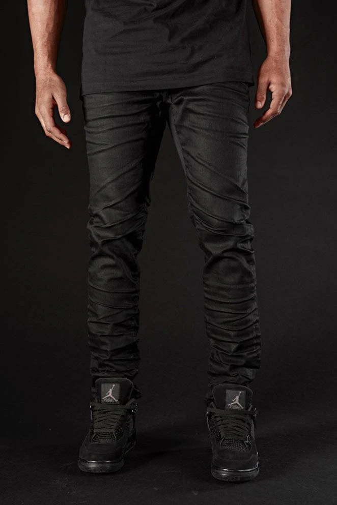 Slim Taper Fit - Obsidian Denim (Black) - Sean Collection - Image 9