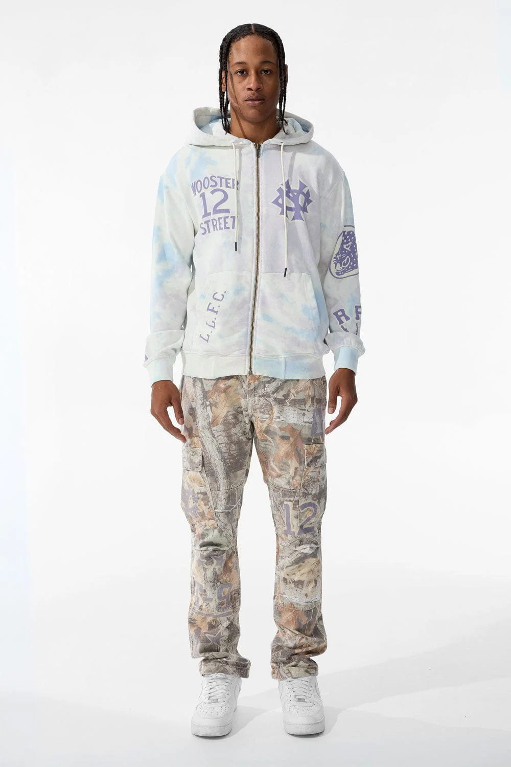 Wooster Zip Up Hoodie (Cream) - Image 4