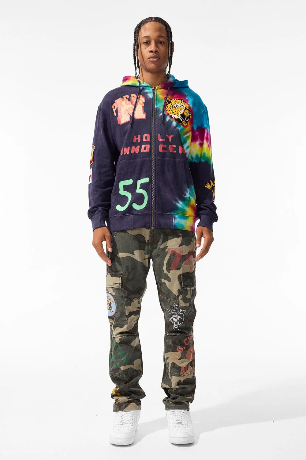 Wooster Zip Up Hoodie (Purple) - Image 3